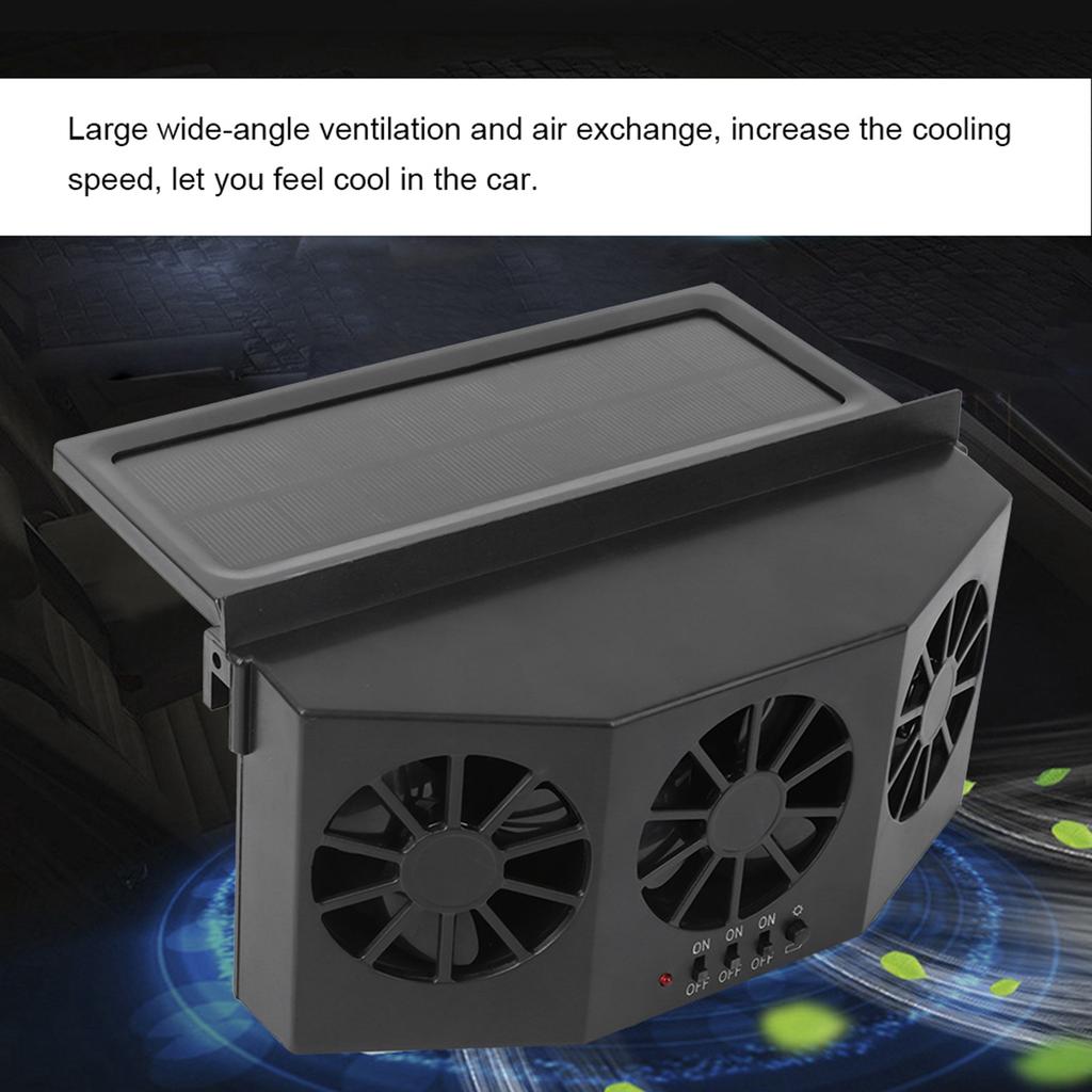 Tragbarer solarbetriebener Autoventilator Automobil-Lüftungsschlitz Belüftungskühlventilator