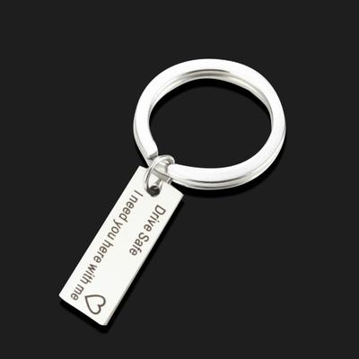 Drive Safe Letters Tag Charm Pendant Car Keychain Key Ring Couple Lovers Gifts