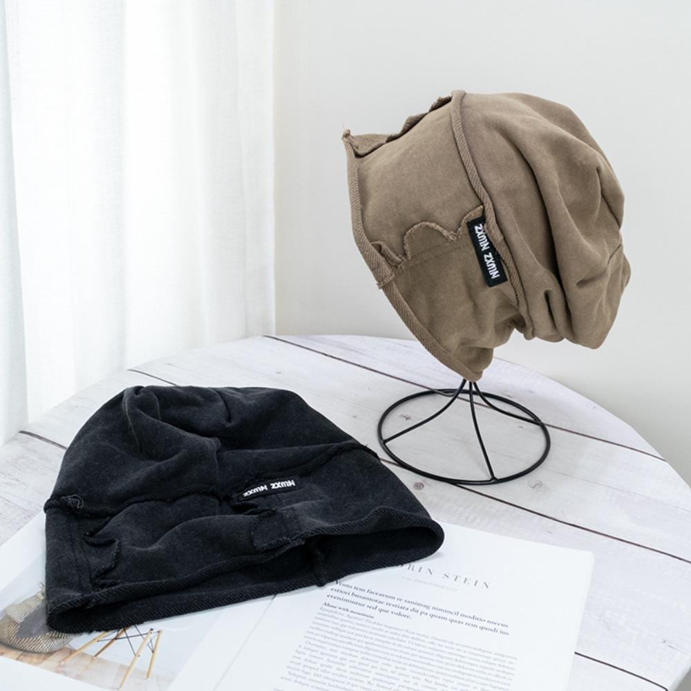 Vintage Wasteland Pullover Cap Cotton Loose Beret Casual Washed Beanie Streetwear