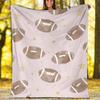 American Football Theme Printed Blanket - Perfect for Couch, Bed, Travel & Outdoor Use | Machine Washable, Cozy & Durable.