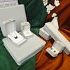 Exquisite Gray PU Leather Pendant Box for Necklaces - Jewelry Gift Storage Box