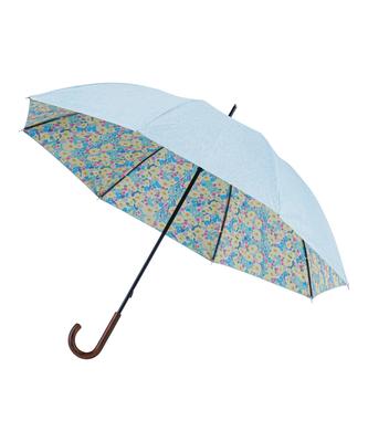 Estaa Sun and Rain Long Heat Sun UV Light Green (Esta) Women's Parasol, Umbrella, Umbrella, Plain/Floral Pattern, Shielding, Protection, Cut, 55cm,