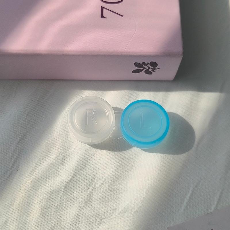 Colored Clear Contact Lens Case Box Holder Container Soak Storage Kit for Travel
