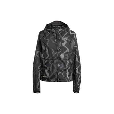 Wind.Rdy Full Zip Kapuzenjacke mit Logo-Print Langarm Damenjacke Schwarz Reflektierend-Silber IT3445