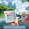Mini Aquarellkasten Reise Aquarellfarben Set mit Skizzenbuch Büroklammer