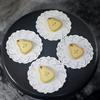 3,5 Zoll Runde Matte Papier-Deckchen Spitze Rand Keks Tasse Cupcake Unterlage für Frittiertes Dessert Kekse Party Hochzeit Tischdekor