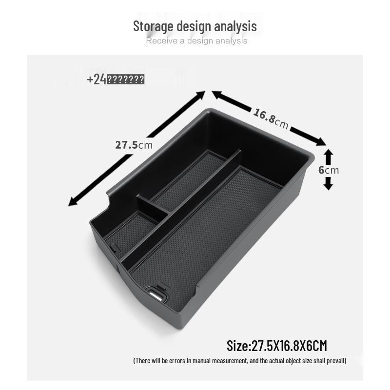 24 Sonata Center Console Armrest Storage Box - Car Interior Accessory