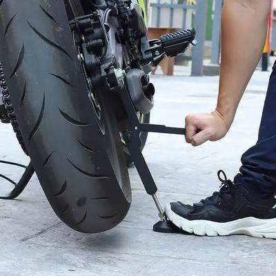 Suporte Universal para Roda de Motocicleta Com Cavalete Economizador de Esforço, Estrutura de Levantamento de Braço Oscilante Para Manutenção de Pneus, Suporte Lateral Para a Maioria das Motocicletas