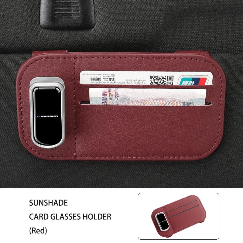 

Multi-functional Car Sun Visor Organizer Card Glasses Holder For BMW E93 F10 F20 F30 F40 F15 F25 F26 F31 F49 F86 M3 M5 X3