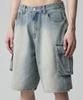 AVANDRESS Wide Cargo Half Denim Pants - 3Col
