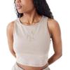 T-Shirt - NEW ERA - Le Crop Tank Neyyan Abrabr - Slim - Sans manches - Marron