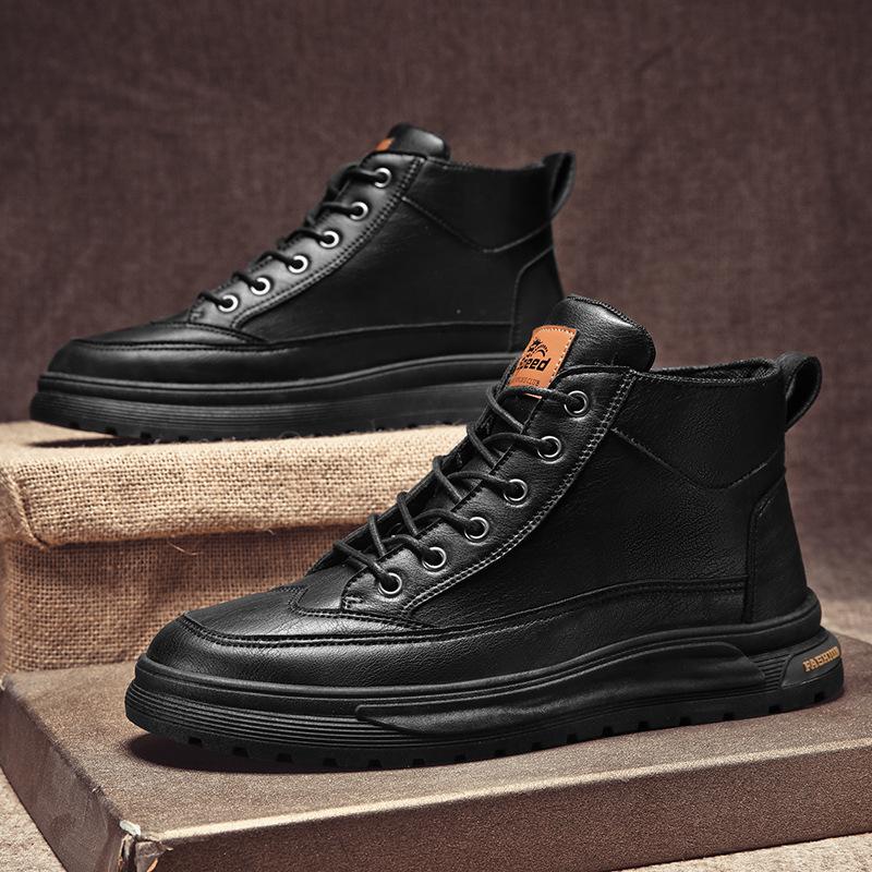 Herrskor skor herrskor Martin-kängor 2025 nya brittisk stil hög topp herrskor herrskor vardagsskinn