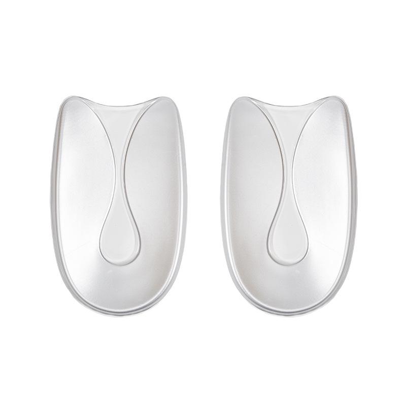 

Унисекс Утолщенные Мягкие ПУ Накладки для Пальцев Ног: Износостойкие стельки для удобной посадки на высоком каблуке и регулируемое заполнение половинного размера. S (35-39) серебряный