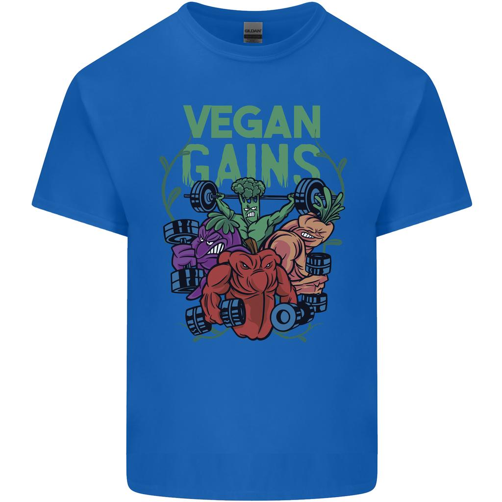 Vegan Gym Bodybuilding Vegetarian Unisexs Light Cotton TShirt