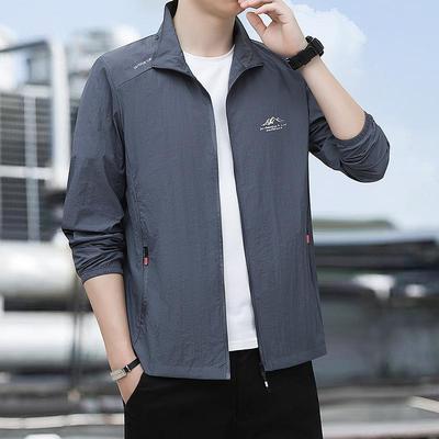 Veste d'été fine pour homme, protection solaire, grande taille, décontractée, sportive, respirante, hauts