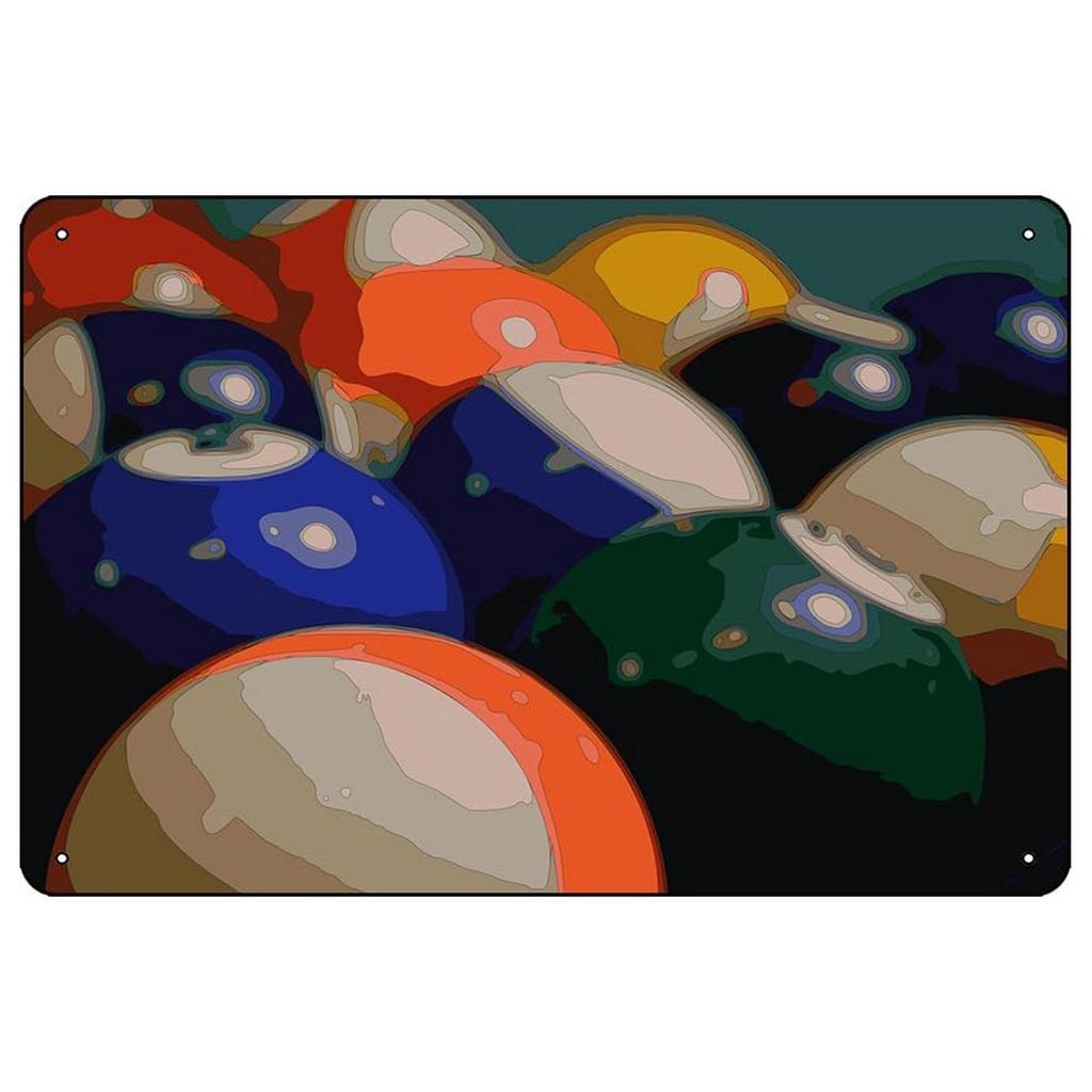 Billiards Metal Tin Signs Snooker Wall Art Posters Plaque Sign Vintage Iron Painting Decoration for Home Cafe Game Room Club Bar