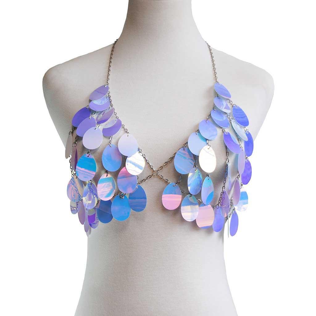 New Chest Necklace Accessories Exaggerated Personalized Fashionable Sequins Body Chains Sequined Sexy Bikini Bra sexy