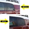 For Toyota FJ Cruiser 2007-21 Aluminum Alloy Black Car Rear Window Glass Guard Plate Trim Stickers Car Modification Accessories
