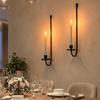 L-Shape Candlestick Holder Minimalism Metal Candle Sconce Party Prop Candle Stand  Wedding Party