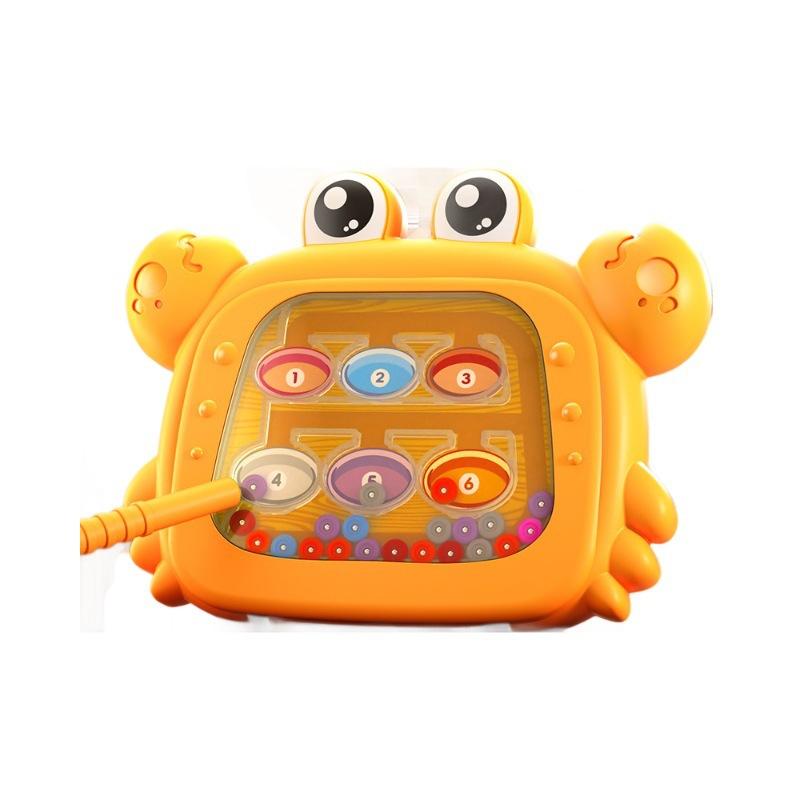 2 In 1 Kids Magnetic Beads Doodle Board with Puzzle Pen Drawing Toys for Children 3-8 Years Montessori Game Education Gift