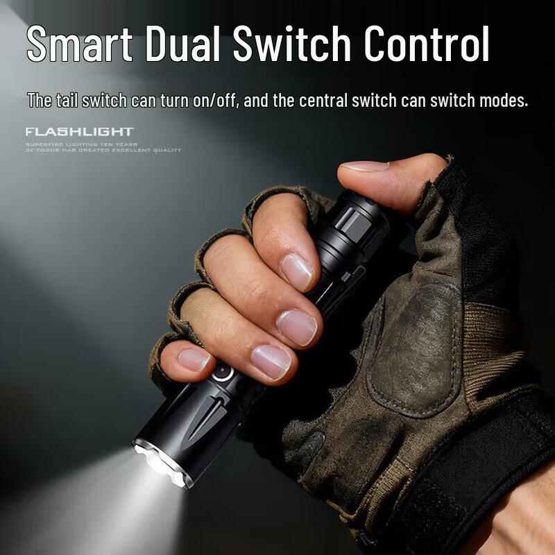 SupFire TL01-X High-Power Rechargeable Tactical Flashlight
