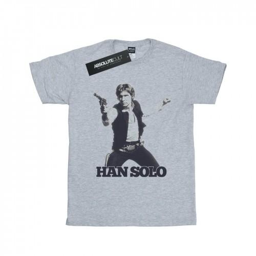 Star Wars Womens/Ladies Han Solo Retro Photo Cotton Boyfriend T-Shirt