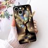 Silicone Case For iPhone 15 Pro Max Cover Stylish Flower Soft TPU Capa Protective Phone Covers For iPhone 15 15Plus 15Pro Bumper