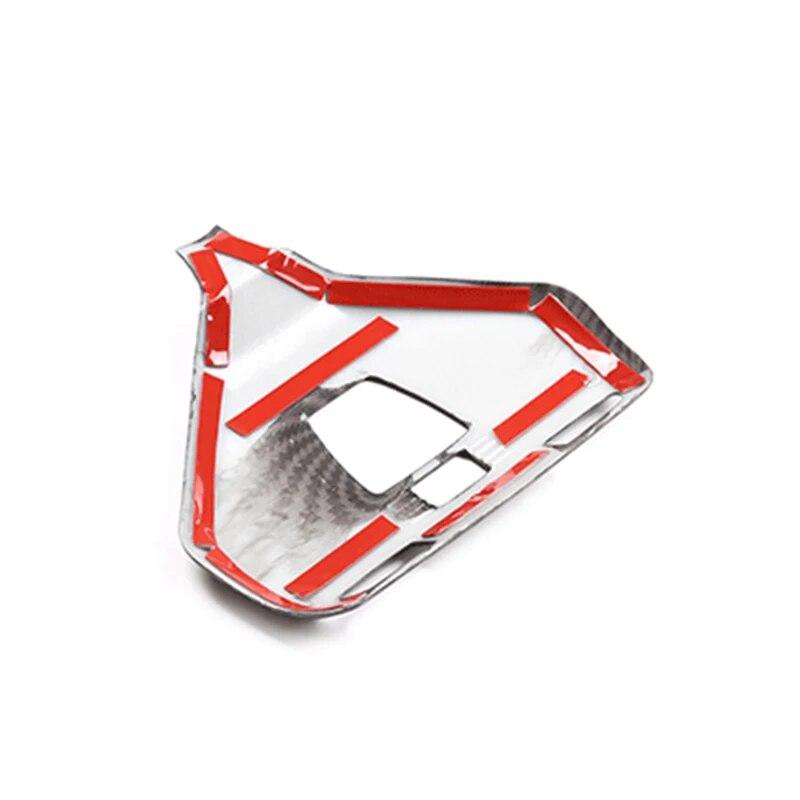 Auto-Innenraum vorne Leselichtrahmen Kohlefaser ABS Dekoration Abdeckung Aufkleber Autozubehör für BMW 3er G20 G28