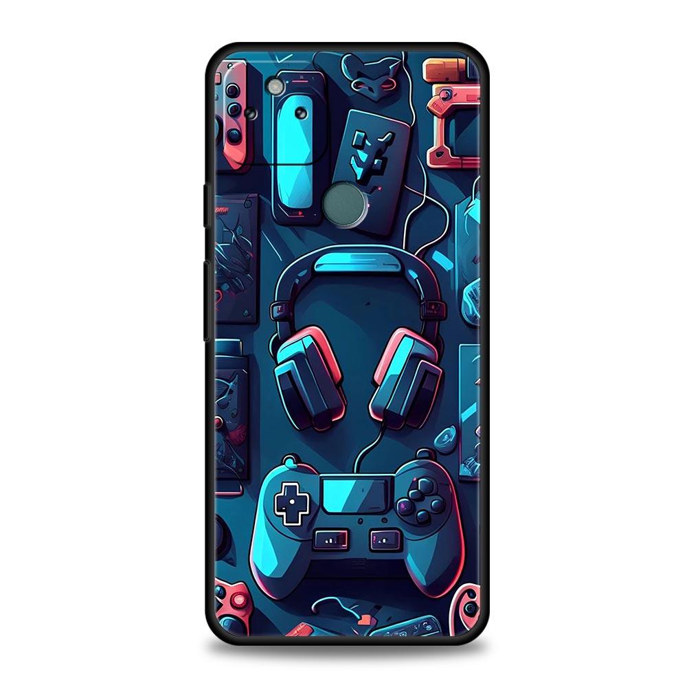 Custodia Cover per Telefono Grafica Game Controller per Google Pixel 10 9 8 7 6 9A 8A 7A 6A Pro Antiurto Morbida TPU 9 Pro XL Guscio Capas