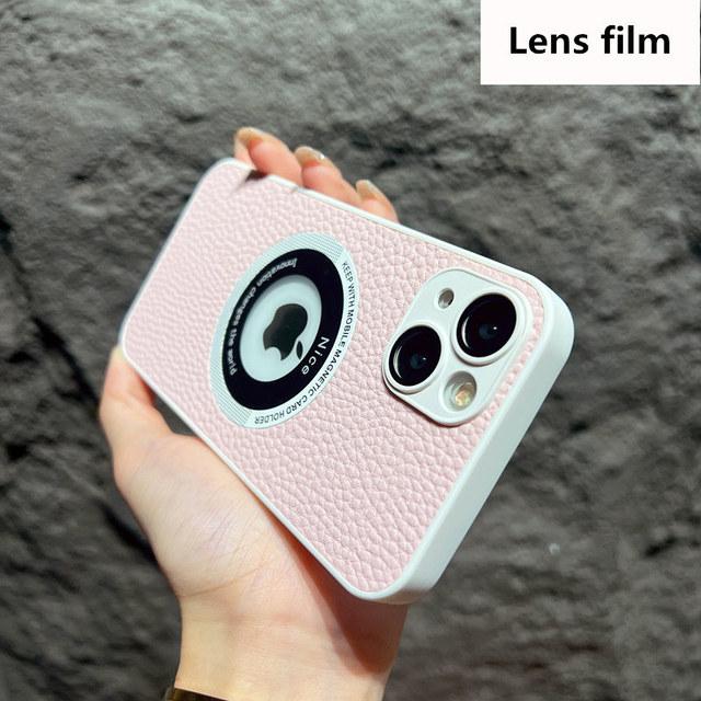 

Деловой кожаный чехол для телефона с логотипом и отверстием для Iphone 14 13 12 11 Pro Max 14 Plus 14pro 11 противоударный мягкий защитный чехол для линз задняя крышка For iPhone 14Plus