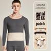 Men's Thermal Underwear Set with Wool & Silk Blend