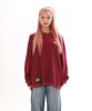 Obeukolseuwainas Waffle Cozy L/S Tee_Wine