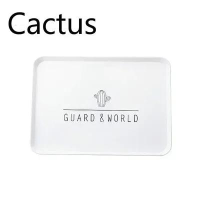 

1PCS Breakfast Tray Tea Bread Dessert Tray Snack Tray Storage Tray Square Accessory Tableware Plastic Insulated Tray