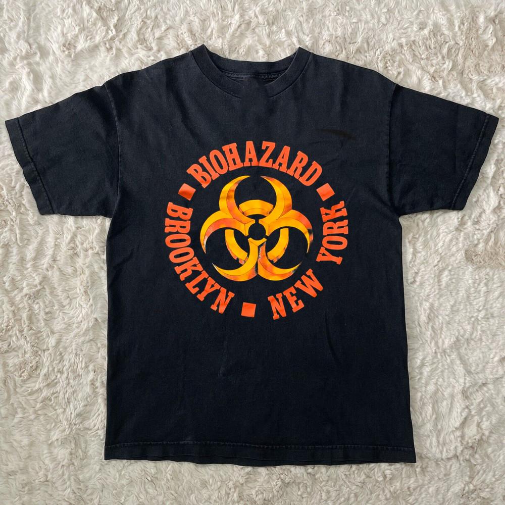 NOVÉ Biohazard Kapela Logo Krátký Rukáv Černá Všechny Velikosti Tričko AL85 Unisex Tričko