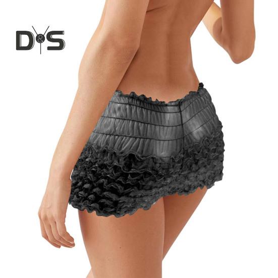 Menn Sexy høy midje undertøy Mesh blonder shorts truser med sløyfedekor ensfarget truser med høy midje