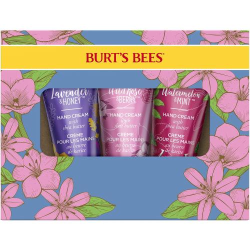 [Official Burt's Bees] Burt's Bees Hand Cream Gift Set (Lavender & Honey, Wild Rose & Berry, Watermelon & Mint/28.3g) Additive-Free