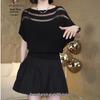 2025 Summer Round Neck Ice Silk Organza Short Sleeve Women's Fashionable Versatile T-shirt