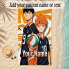 Beach TowelHaikyuu Custom Name Text Personalized Soft Towel for Beach Pool Indoor Home Decor Gift