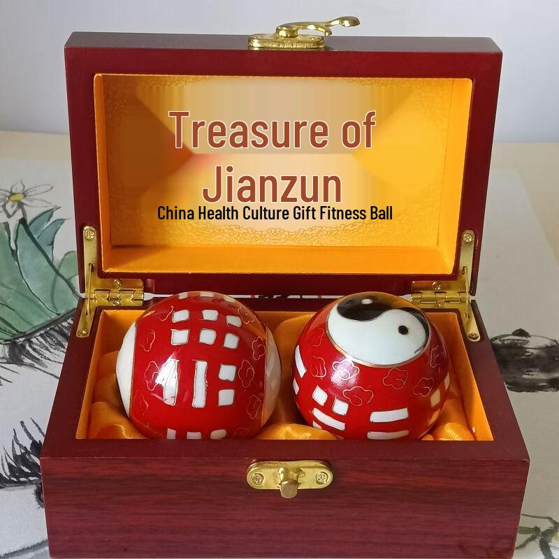 

Blue Dragon Phoenix Wooden Baoding Health Balls