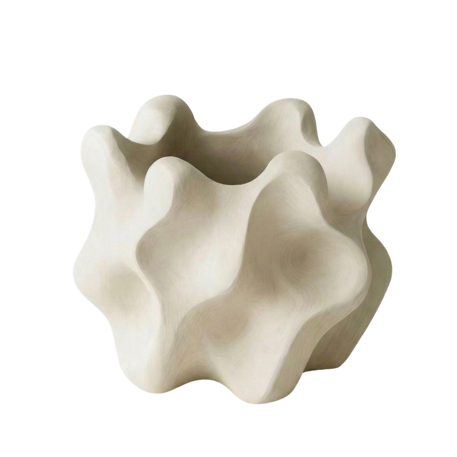 Декоративная ваза для цветов Минималистичный домашний настольный цветочный контейнер One Size белый