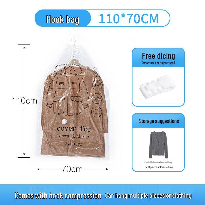 Thickened Transparent Vacuum Compression Storage Bag for Home Quilts & Bedding