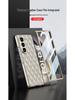 Samsung Z Fold 6 Case - Diamond Lattice, Electroplated Leather, Fragrance-Inspired Design
