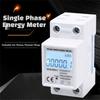 Reset Function Single Phase Electric Energy Meter LCD Energy Meter Electric Installation