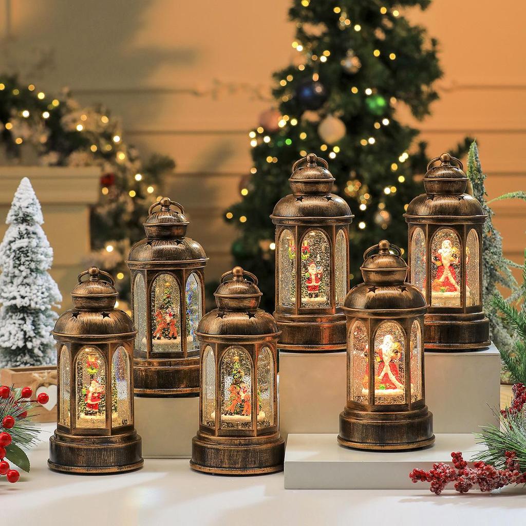 Luminous Santa Claus Music Box Lantern: Festive Christmas Decor Gift