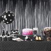 Party Rain Tinsel Shiny Solid Color Photo Backdrops Reflective Reusable Decorate Parties Self-adhesive Space-saving Black Rain Curtain Wedding