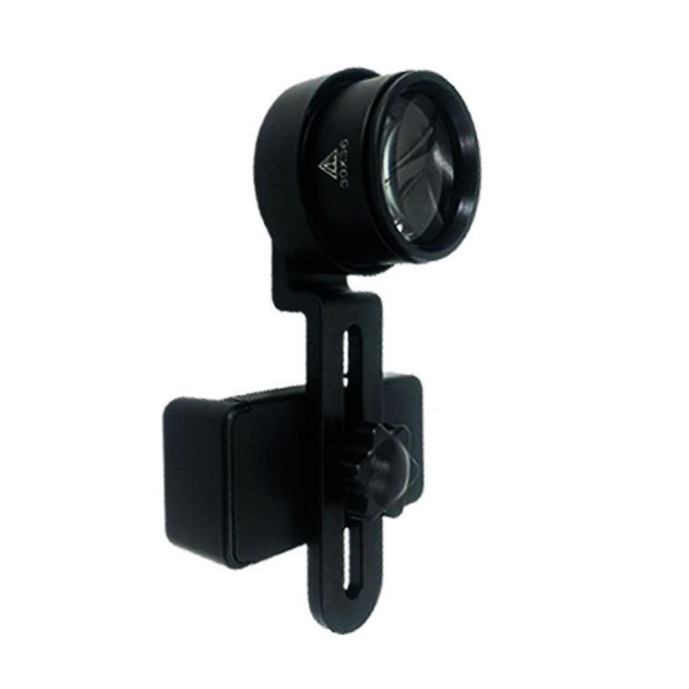 Macro Lens Adapter Clip-on Magnifier Non-slip Rubber Pad Curved Groove Clamp 1 4-inch Brass Nut Tripod Mountable