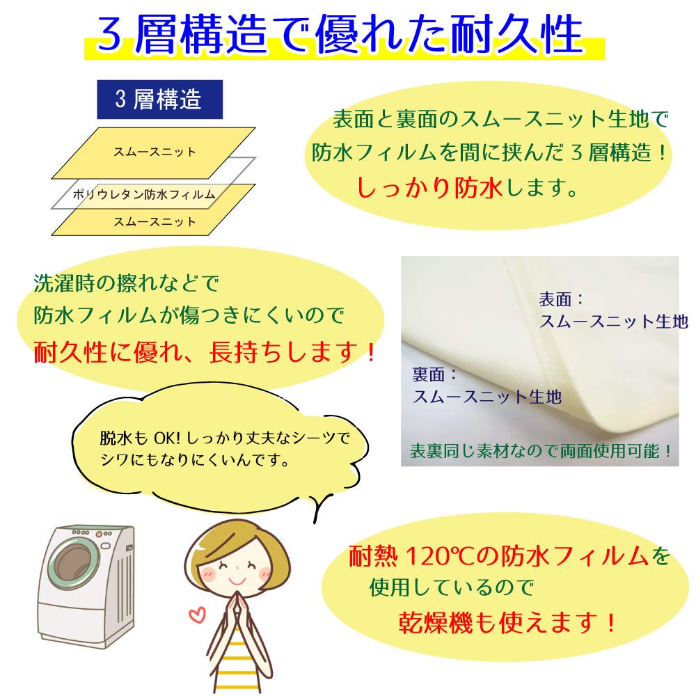 Tetote Waterproof Dryer Single Area Be Used On Both Smooth Nursing Care Rubber 95cm X Quick Machine Heat Long Electric Blanket Name Tag Included