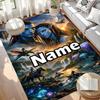 Custom Name Personalized Avatar Print Carpet, Versatile Home Decor Rug, for Playroom, Apartment, Balcony, Entryway, Hallway Gift