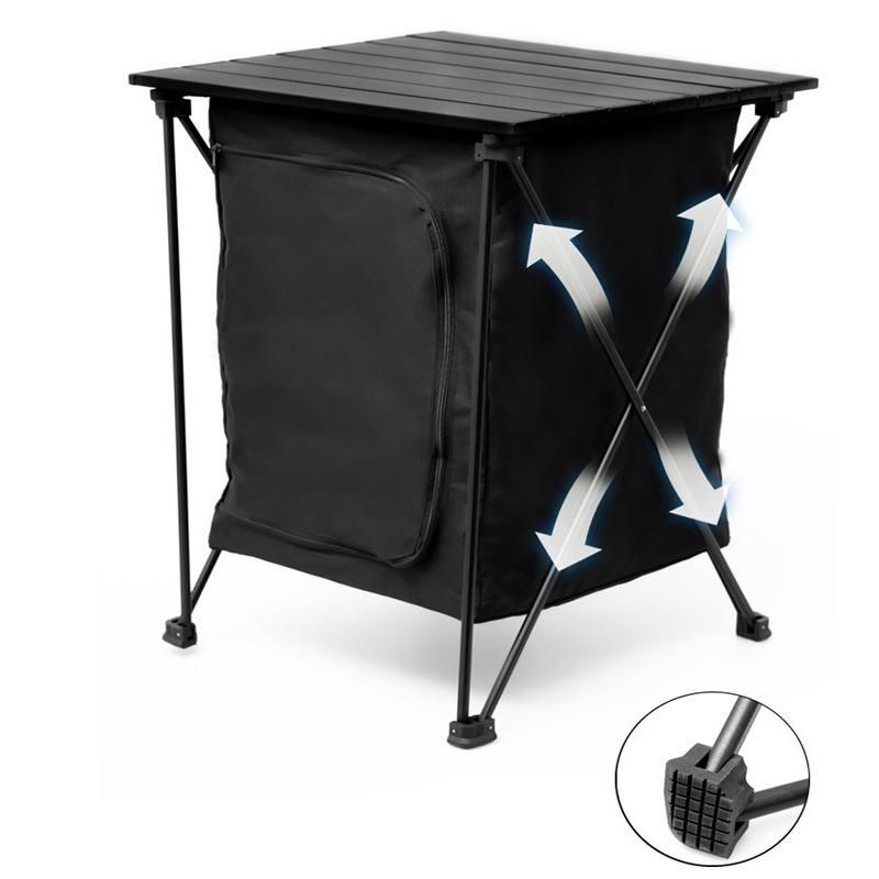 Portable Aluminum Outdoor Folding Camping Cabinet/Table Combo