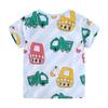 Little Maven 2026 New Summer Kids Clothes Korean Children's Clothes Children's Clothing T-shirts Cartoon Excavators Baby Boys